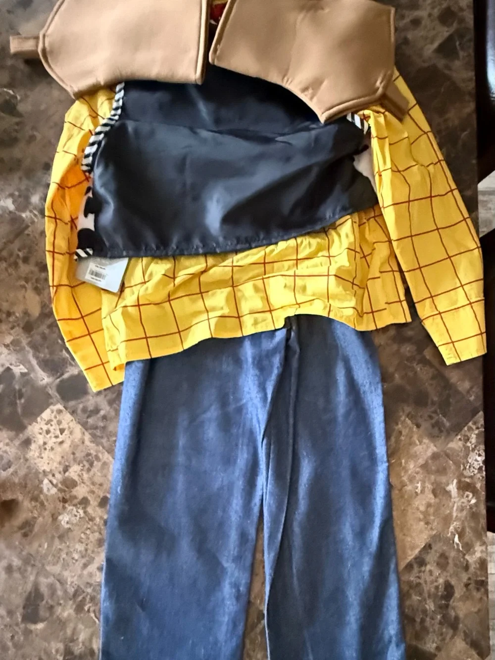 Disney Woody Costume Jacket and Pants Set - Yellow, Red, Black, White, Blue
